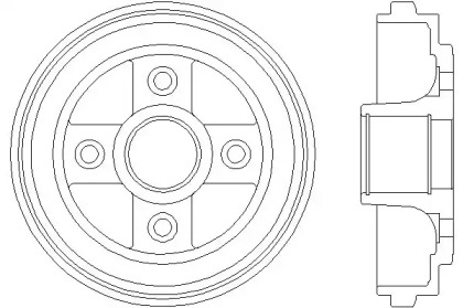 Тормозный барабан (HELLA: 8DT 355 300-391)