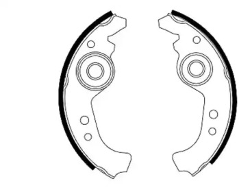 Комлект тормозных накладок (HELLA: 8DB 355 000-091)