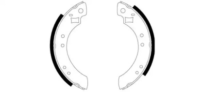 Комлект тормозных накладок (HELLA: 8DB 355 000-101)