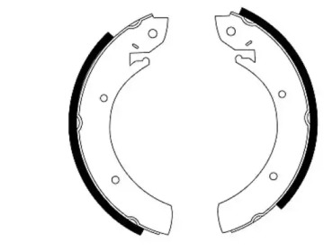 Комлект тормозных накладок (HELLA: 8DB 355 000-551)