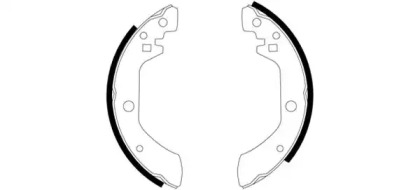 Комлект тормозных накладок (HELLA: 8DB 355 000-171)