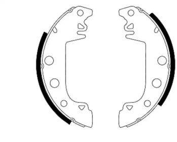 Комлект тормозных накладок (HELLA: 8DB 355 000-031)