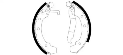 Комлект тормозных накладок (HELLA: 8DB 355 000-691)