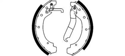 Комлект тормозных накладок (HELLA: 8DB 355 000-711)