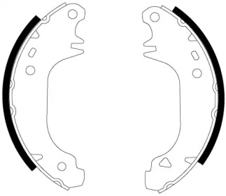 Комлект тормозных накладок (HELLA: 8DB 355 002-001)