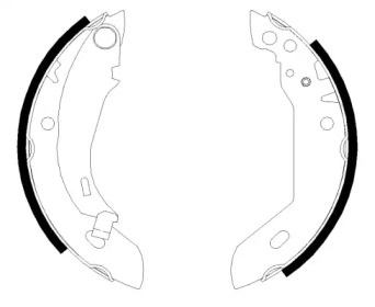 Комлект тормозных накладок (HELLA: 8DB 355 000-651)