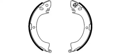 Комлект тормозных накладок (HELLA: 8DB 355 000-821)