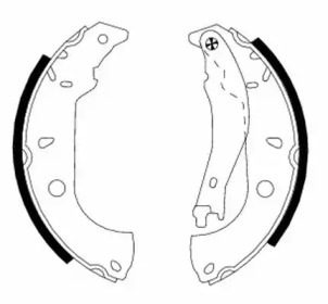 Комлект тормозных накладок (HELLA: 8DB 355 001-021)