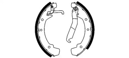 Комлект тормозных накладок (HELLA: 8DB 355 001-331)