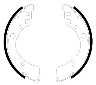 Комлект тормозных накладок (HELLA: 8DB 355 001-651)