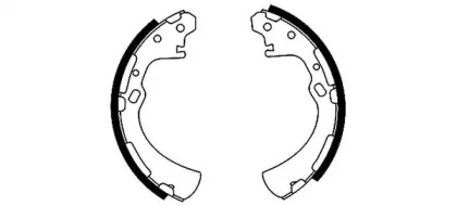 Комлект тормозных накладок (HELLA: 8DB 355 001-191)