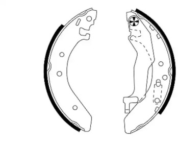 Комлект тормозных накладок (HELLA: 8DB 355 001-321)