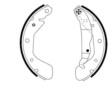 Комлект тормозных накладок (HELLA: 8DB 355 001-291)