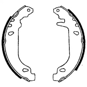 Комлект тормозных накладок (HELLA: 8DB 355 001-351)