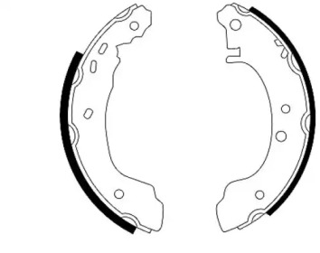 Комлект тормозных накладок (HELLA: 8DB 355 001-271)