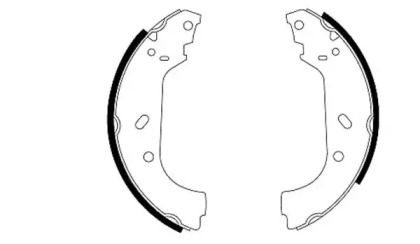 Комлект тормозных накладок (HELLA: 8DB 355 001-641)