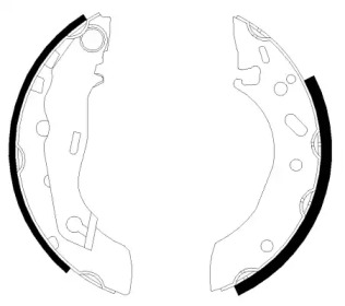 Комлект тормозных накладок (HELLA: 8DB 355 001-731)