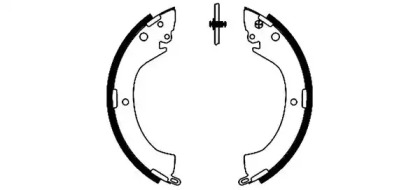 Комлект тормозных накладок (HELLA: 8DB 355 002-141)