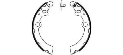 Комлект тормозных накладок (HELLA: 8DB 355 002-171)