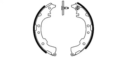 Комлект тормозных накладок (HELLA: 8DB 355 002-191)