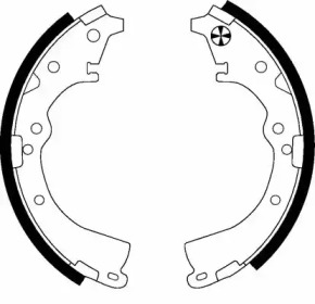 Комлект тормозных накладок (HELLA: 8DB 355 002-201)