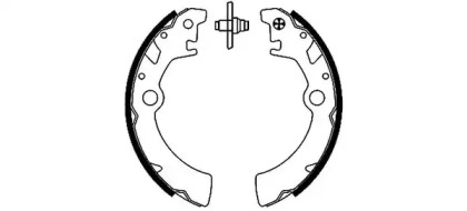 Комлект тормозных накладок (HELLA: 8DB 355 001-911)