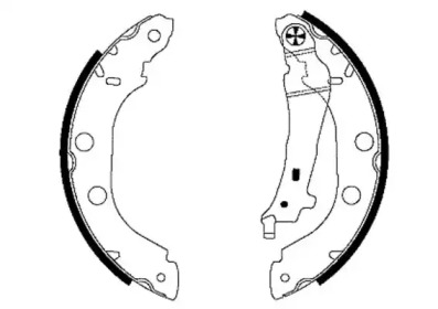 Комлект тормозных накладок (HELLA: 8DB 355 001-751)