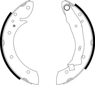 Комлект тормозных накладок (HELLA: 8DB 355 001-721)