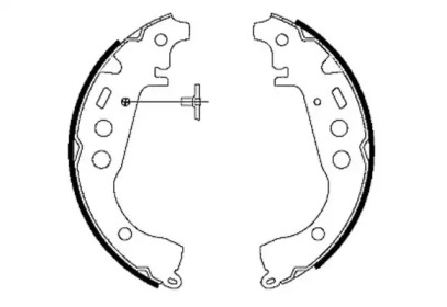 Комлект тормозных накладок (HELLA: 8DB 355 001-771)