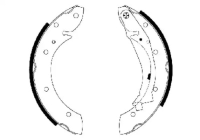 Комлект тормозных накладок (HELLA: 8DB 355 001-831)