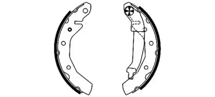 Комлект тормозных накладок (HELLA: 8DB 355 001-741)