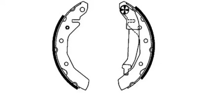 Комлект тормозных накладок (HELLA: 8DB 355 002-561)