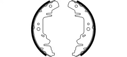 Комлект тормозных накладок (HELLA: 8DB 355 001-711)