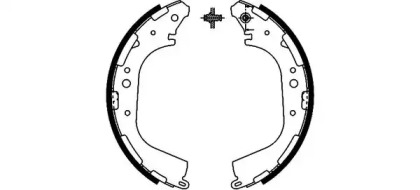 Комлект тормозных накладок (HELLA: 8DB 355 002-341)