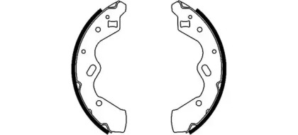 Комлект тормозных накладок (HELLA: 8DB 355 002-351)