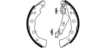 Комлект тормозных накладок (HELLA: 8DB 355 002-361)