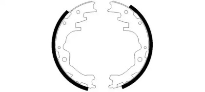 Комлект тормозных накладок (HELLA: 8DB 355 002-441)