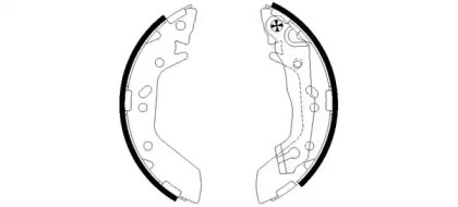 Комлект тормозных накладок (HELLA: 8DB 355 002-541)