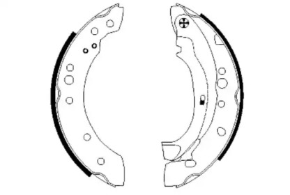 Комлект тормозных накладок (HELLA: 8DB 355 002-601)