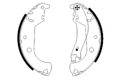 Комлект тормозных накладок (HELLA: 8DB 355 002-611)