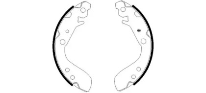 Комлект тормозных накладок (HELLA: 8DB 355 002-651)