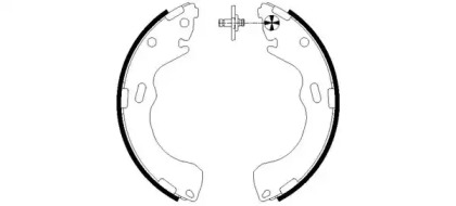 Комлект тормозных накладок (HELLA: 8DB 355 002-661)