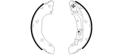 Комлект тормозных накладок (HELLA: 8DB 355 002-681)