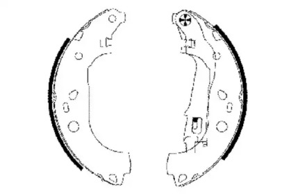 Комлект тормозных накладок (HELLA: 8DB 355 002-781)