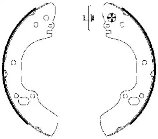 Комлект тормозных накладок (HELLA: 8DB 355 002-831)