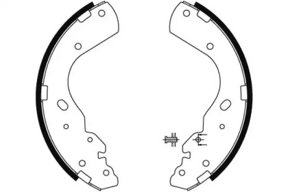 Комлект тормозных накладок (HELLA: 8DB 355 002-851)