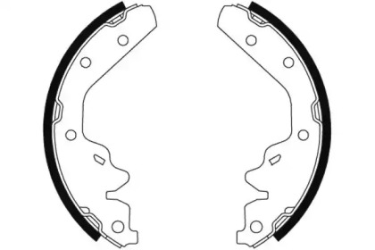 Комлект тормозных накладок (HELLA: 8DB 355 002-861)