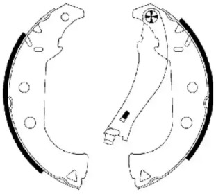 Комлект тормозных накладок (HELLA: 8DB 355 002-911)