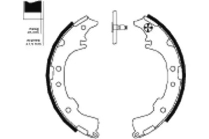 Комлект тормозных накладок (HELLA: 8DB 355 000-251)