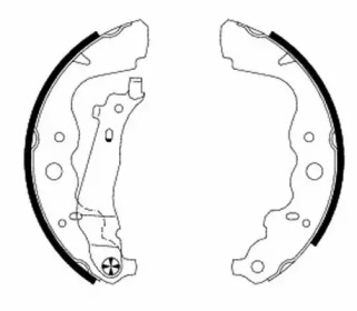 Комлект тормозных накладок (HELLA: 8DB 355 000-301)